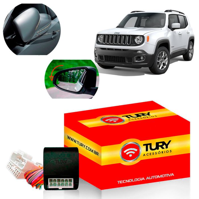 Central Tilt Down e rebatimento retrovisores - Jeep Renegade e